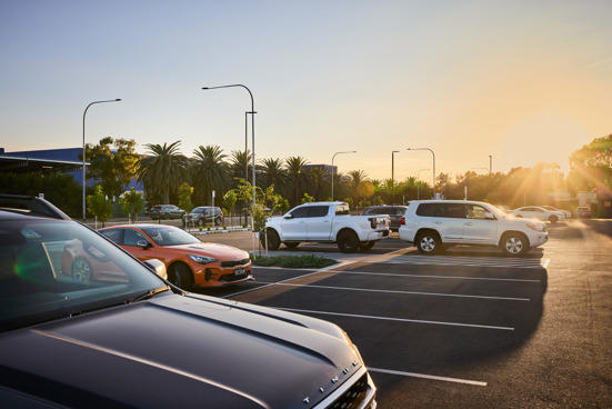 A car park at Adelaide Airport